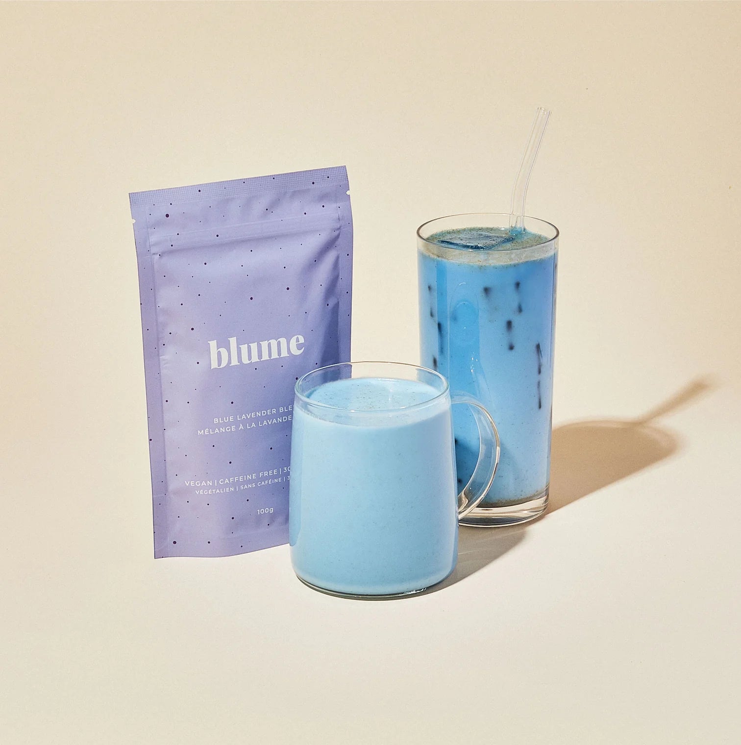 Blue Lavender Blend - Superfood Latte Powder - 100 grams - Oonnie - Blume