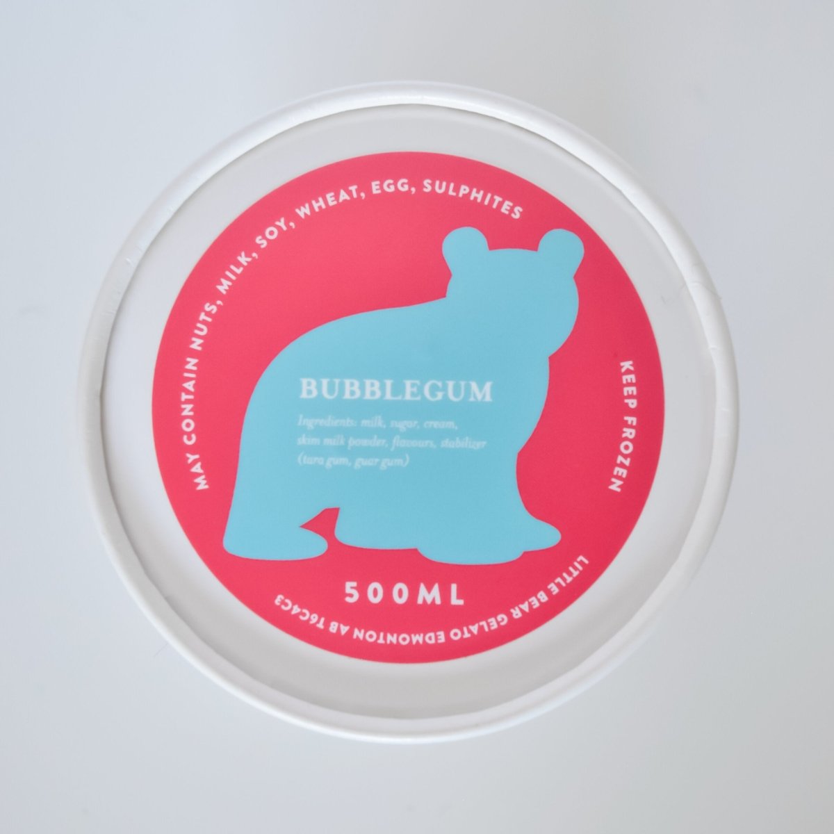 Bubble Gum Gelato - 500 ml - Oonnie - Little Bear Gelato