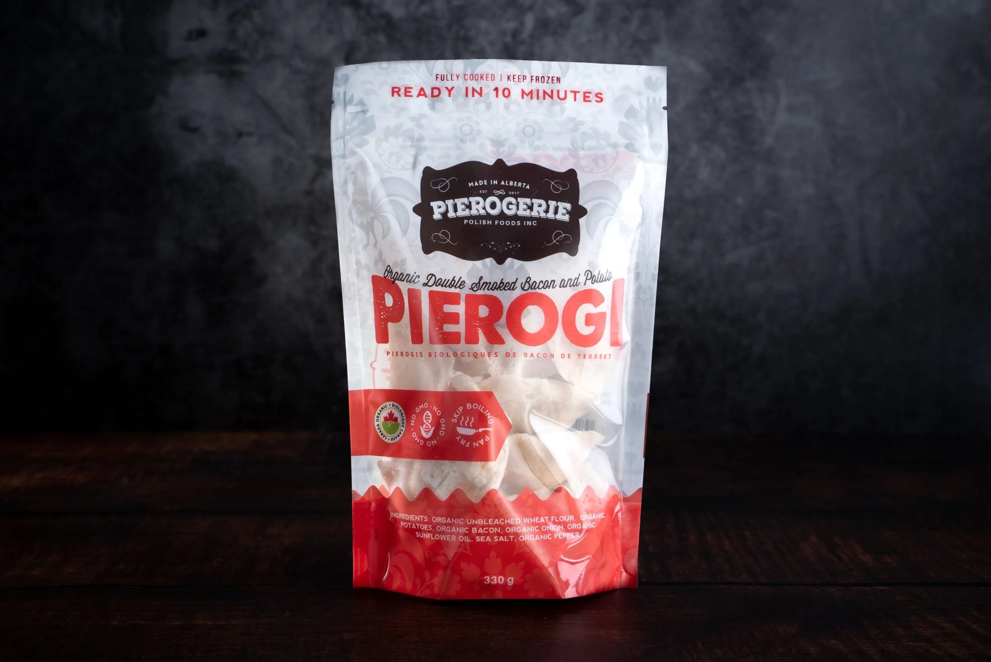 Double Smoked Bacon and Potato Pierogi - 330 gram bag - Oonnie - Pierogerie Polish Foods