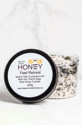 Feet Retreat Honey Crystal Scrub - Oonnie - Beaver Creek Honey