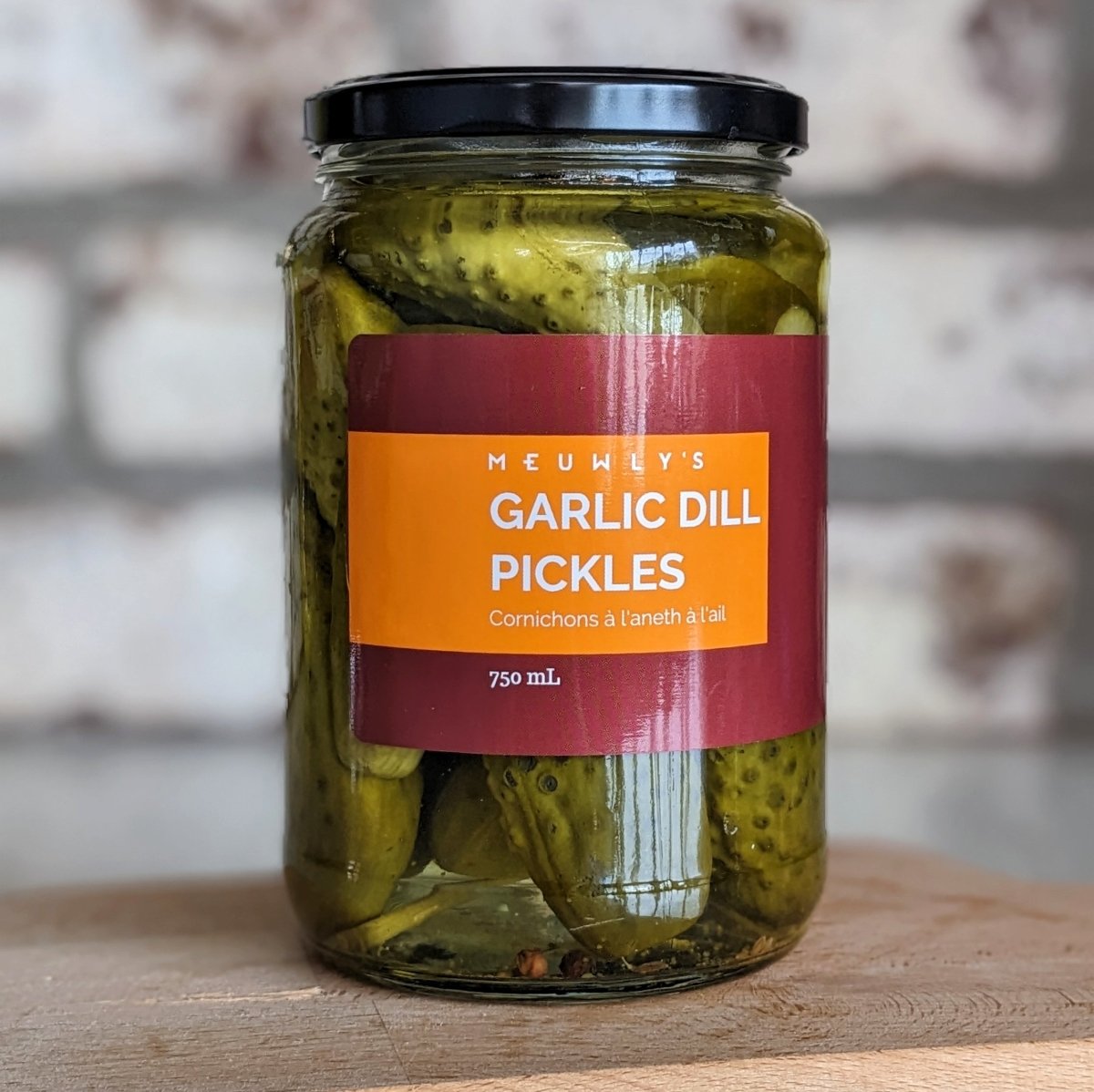 Garlic Dill Pickles - 750mL - Oonnie - Meuwly's
