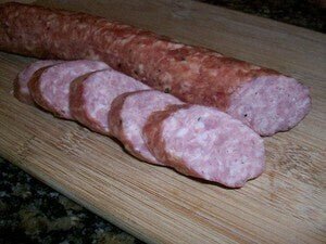 Ham Garlic Sausage Ring - 300 Gram - Gluten Free - Keto - Oonnie - Irvings Farm Fresh Pork