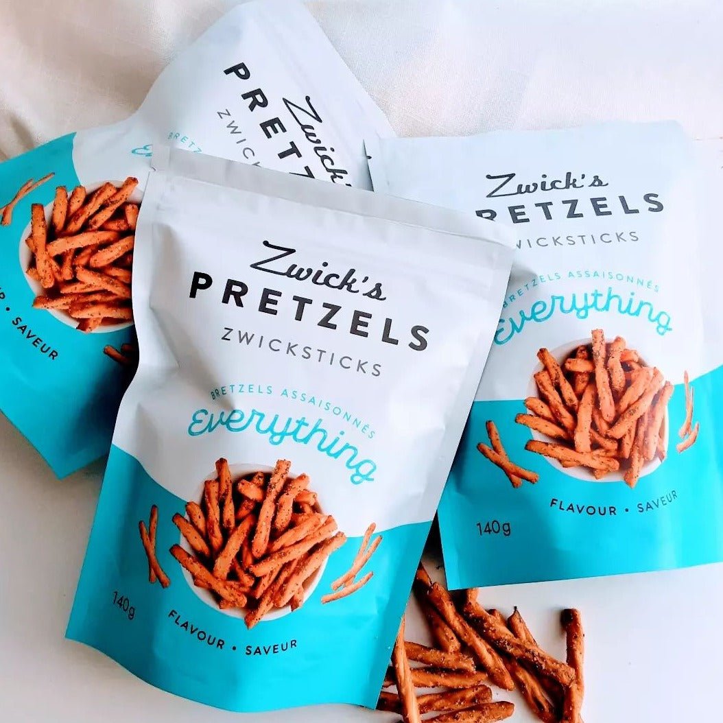 Hard pretzel Zwicksticks by Zwick's Pretzels - Everything 140g bag - Oonnie - Zwick's Pretzels