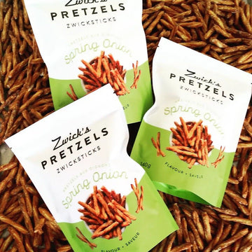 Hard pretzel Zwicksticks by Zwick's Pretzels - Spring Onion 140g bag - Oonnie - Zwick's Pretzels