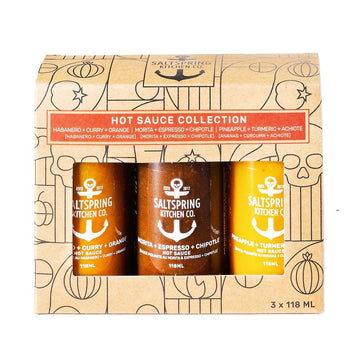 Hot Sauce Trio Collection - 3 x 118 ml Bottles - Oonnie - Salt Spring Kitchen Co