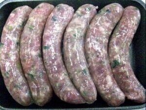 Leek Pork Sausage - 6 Pack - Gluten Free - Keto - Oonnie - Irvings Farm Fresh Pork