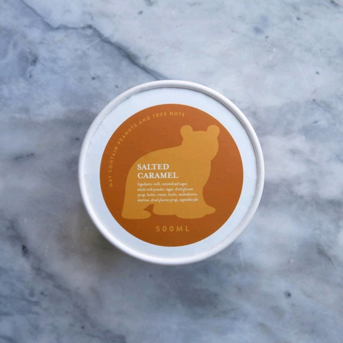 Salted Caramel Gelato - 500 ml - Oonnie - Little Bear Gelato